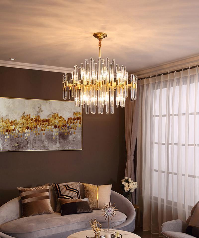 Vintage Antique Brass Chandelier - Cueteks