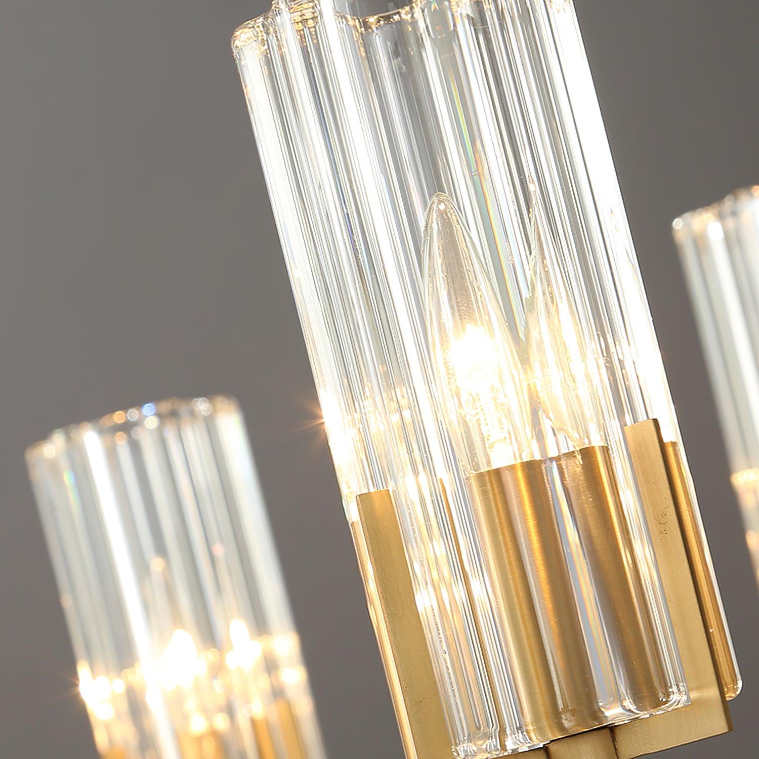 Kayla Brass Chandelier - Cueteks