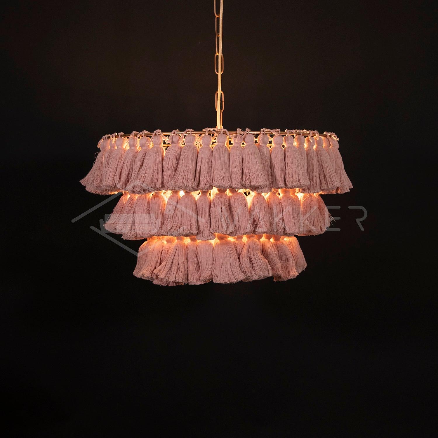 Fela Tassel Chandelier - Cueteks