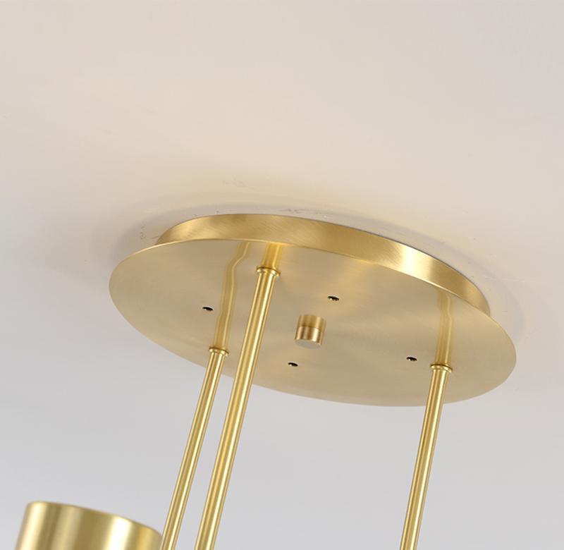 Tribes bar chandelier with cylindrical light heads