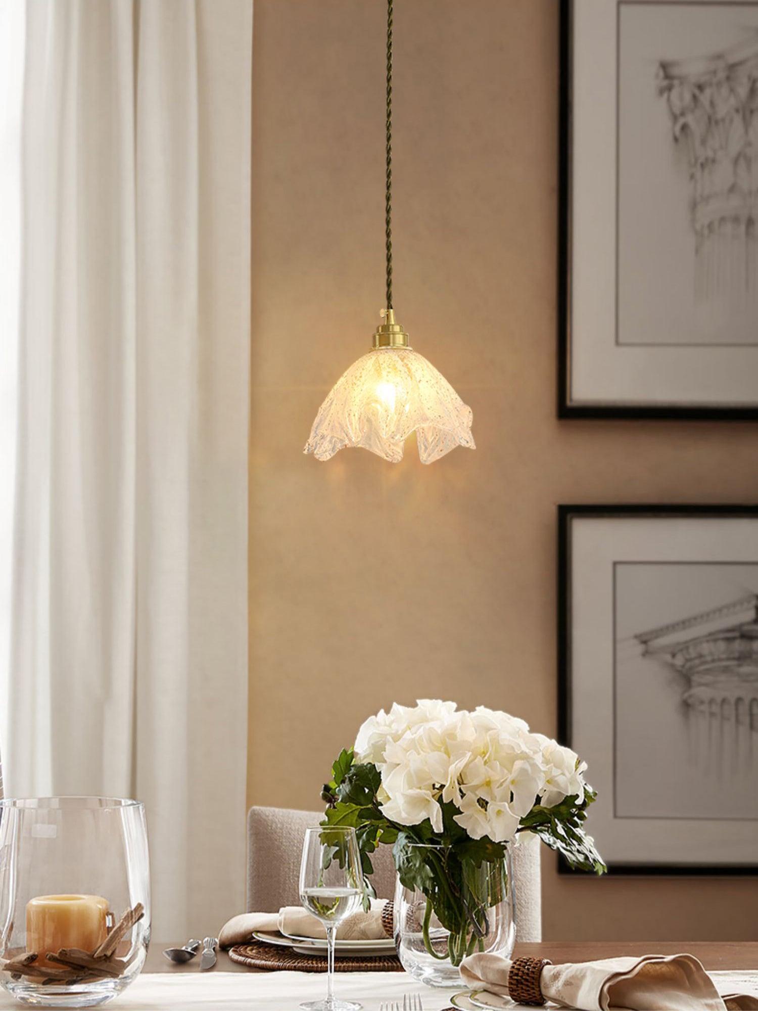 Lotus Crystal Small Pendant Light - Cueteks