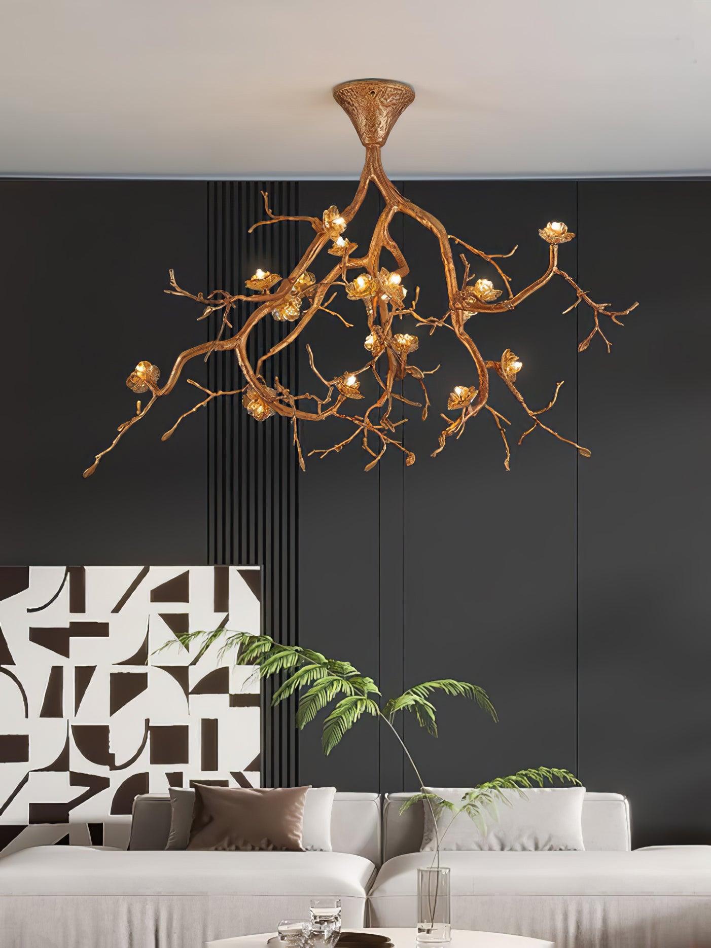 Tree Branches Flower Ceiling Lamp - Cueteks