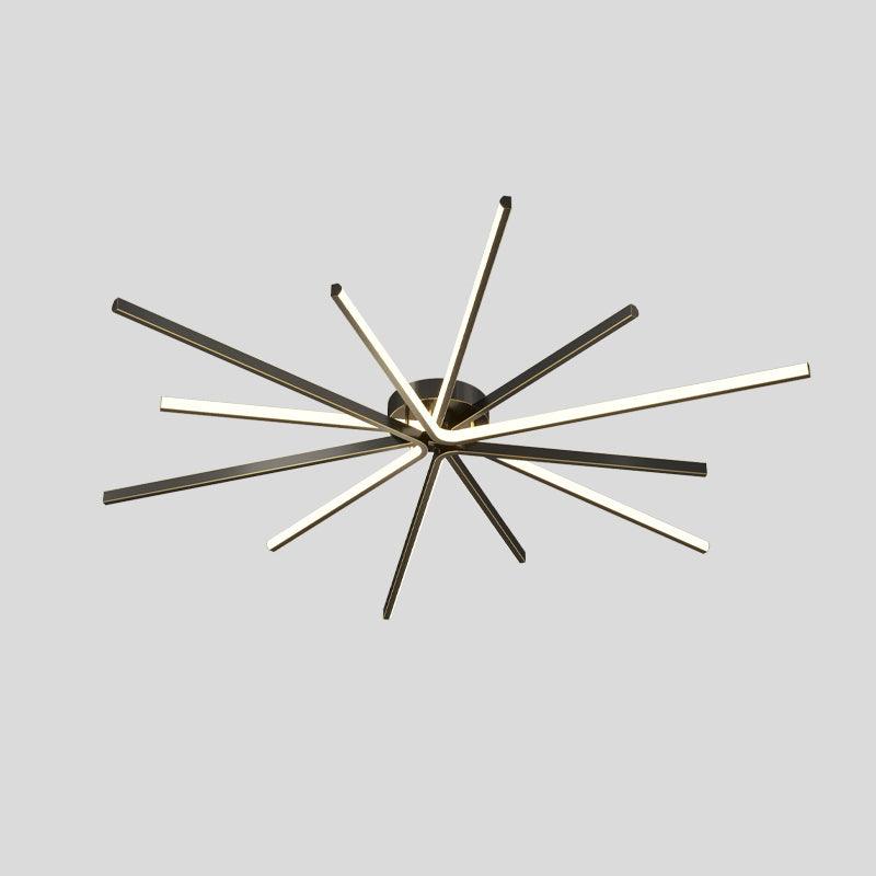 Brass Starbursts Ceiling Lamp - Cueteks