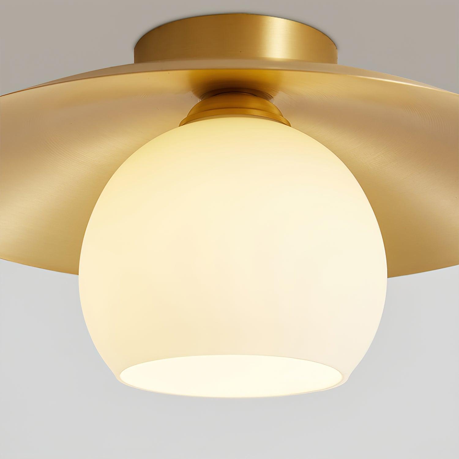 Brass Cap Ceiling Lamp - Cueteks