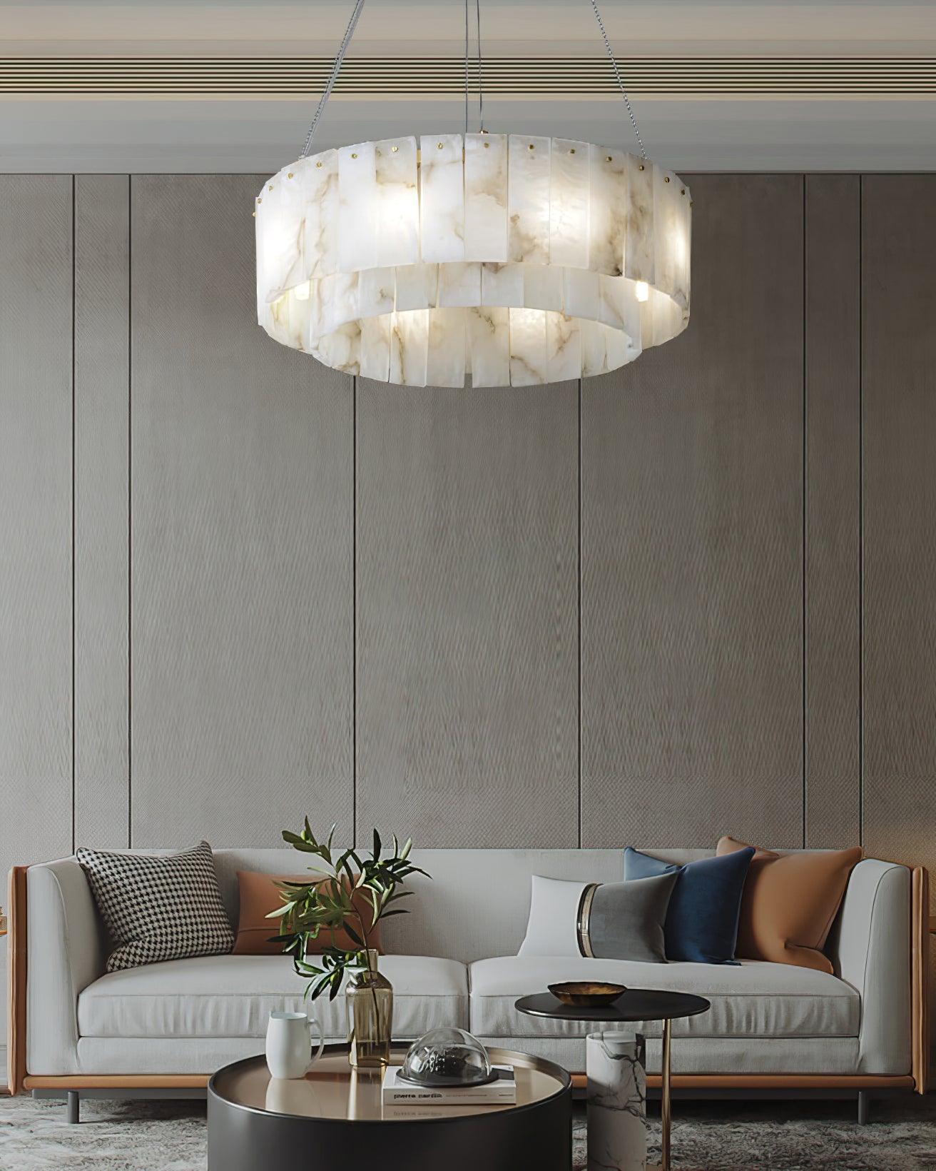 Rock Alabaster Chandelier - Cueteks