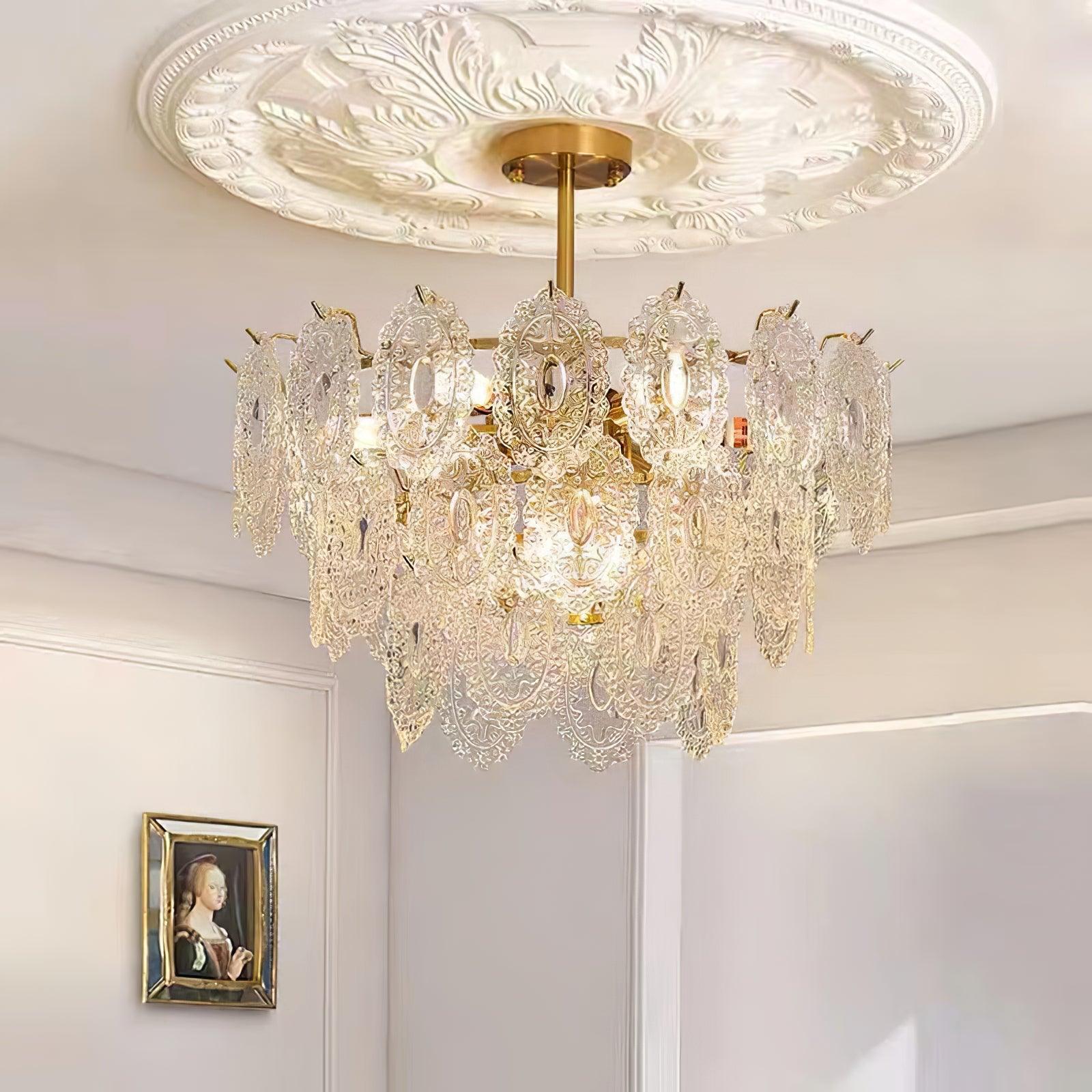 Wave Glass Chandelier - Cueteks