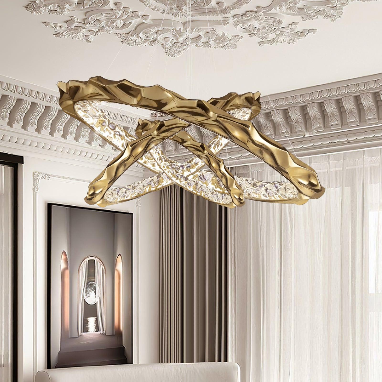 Resin Circlet Brass Pendant Lamp - Cueteks
