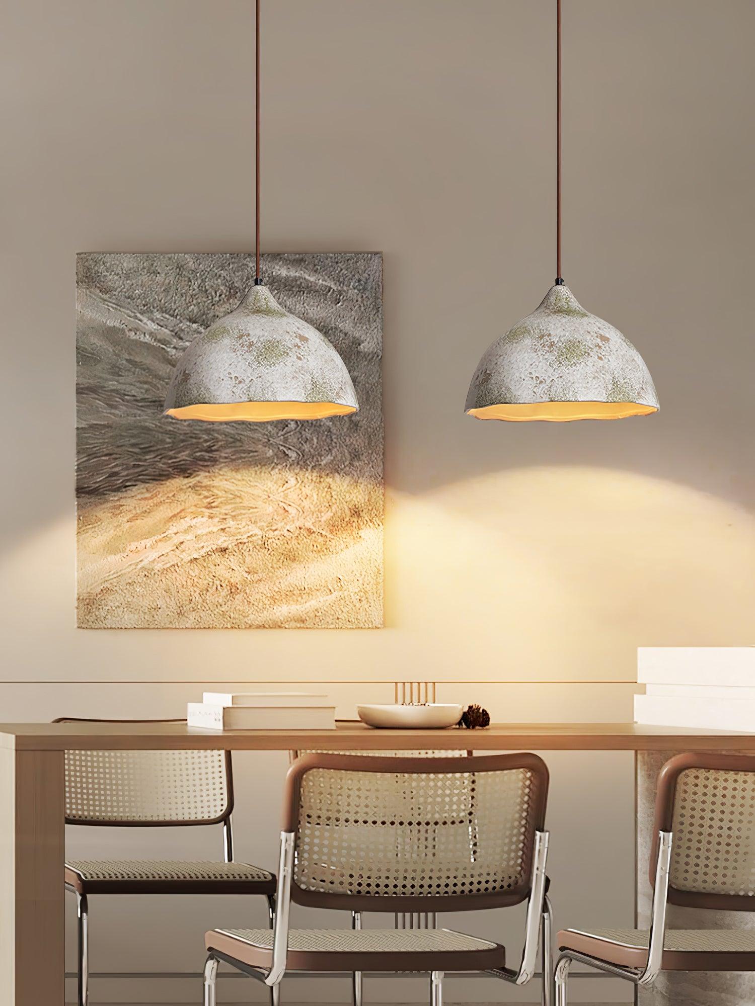 Pear Shape Ceramic Pendant Light - Cueteks