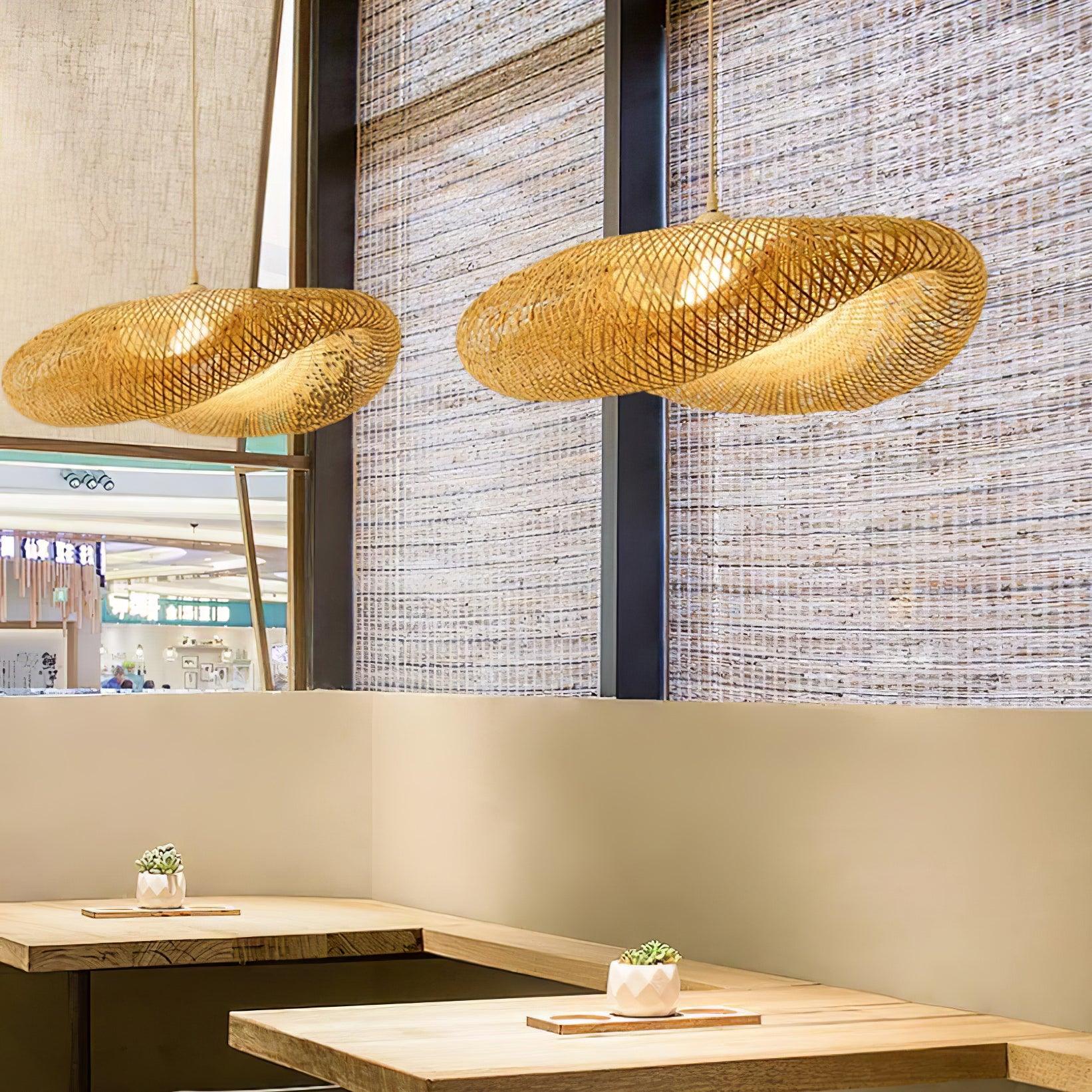 Bamboo Weaving Pendant Lamp - Cueteks