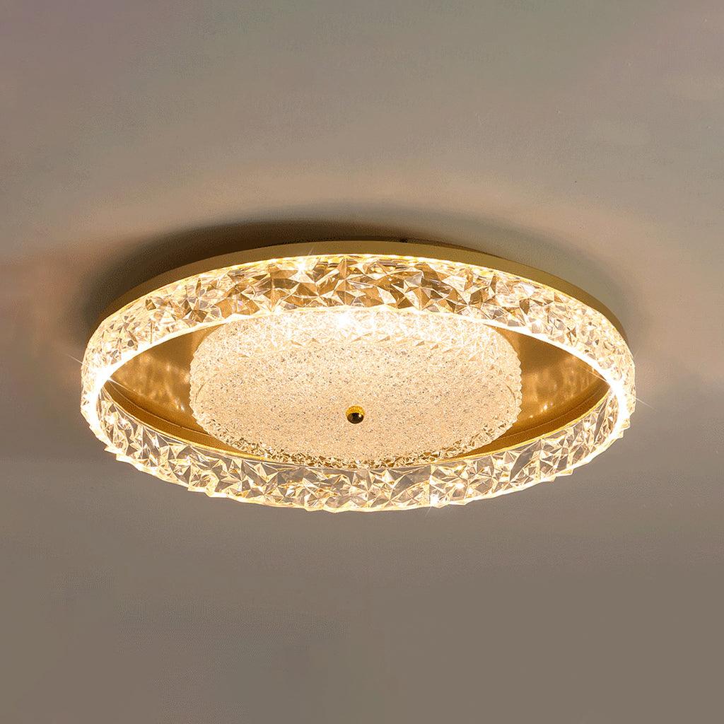 Crystal Embedded Ceiling lamp - Cueteks