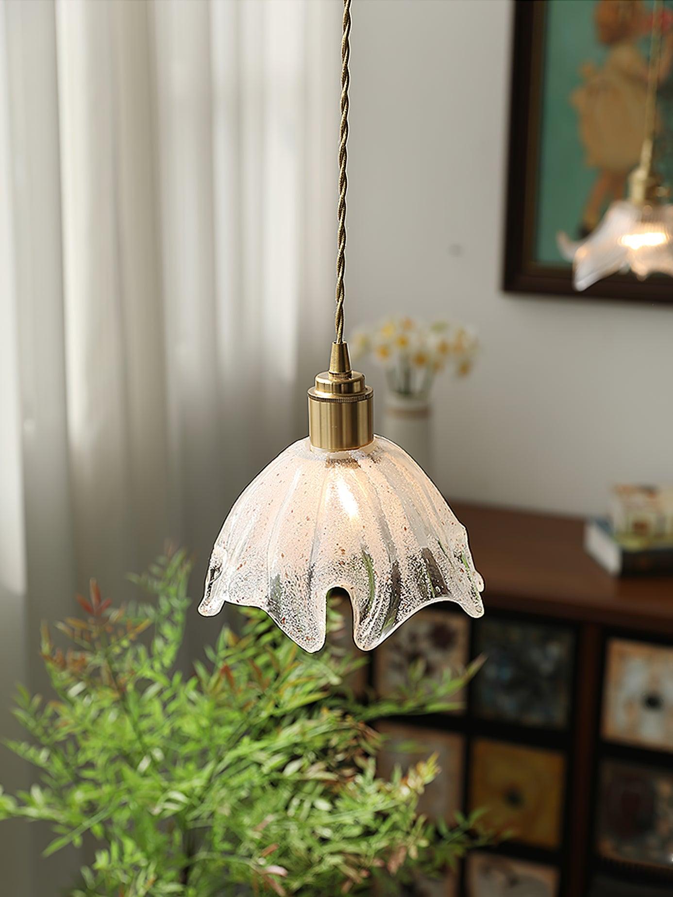 Lotus Crystal Small Pendant Light - Cueteks