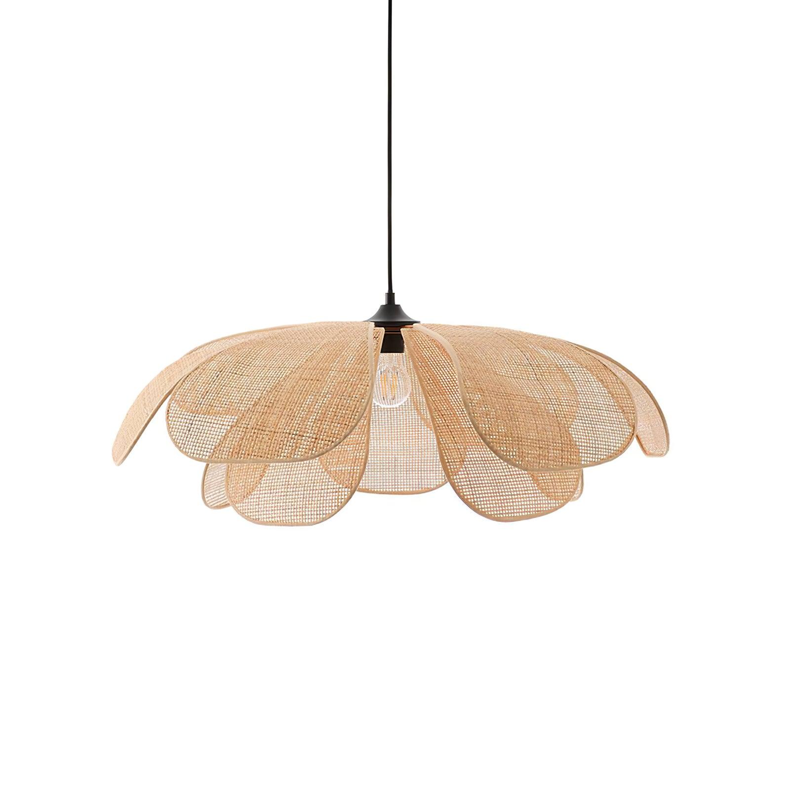 Rattan Petal Pendant Lamp - Cueteks