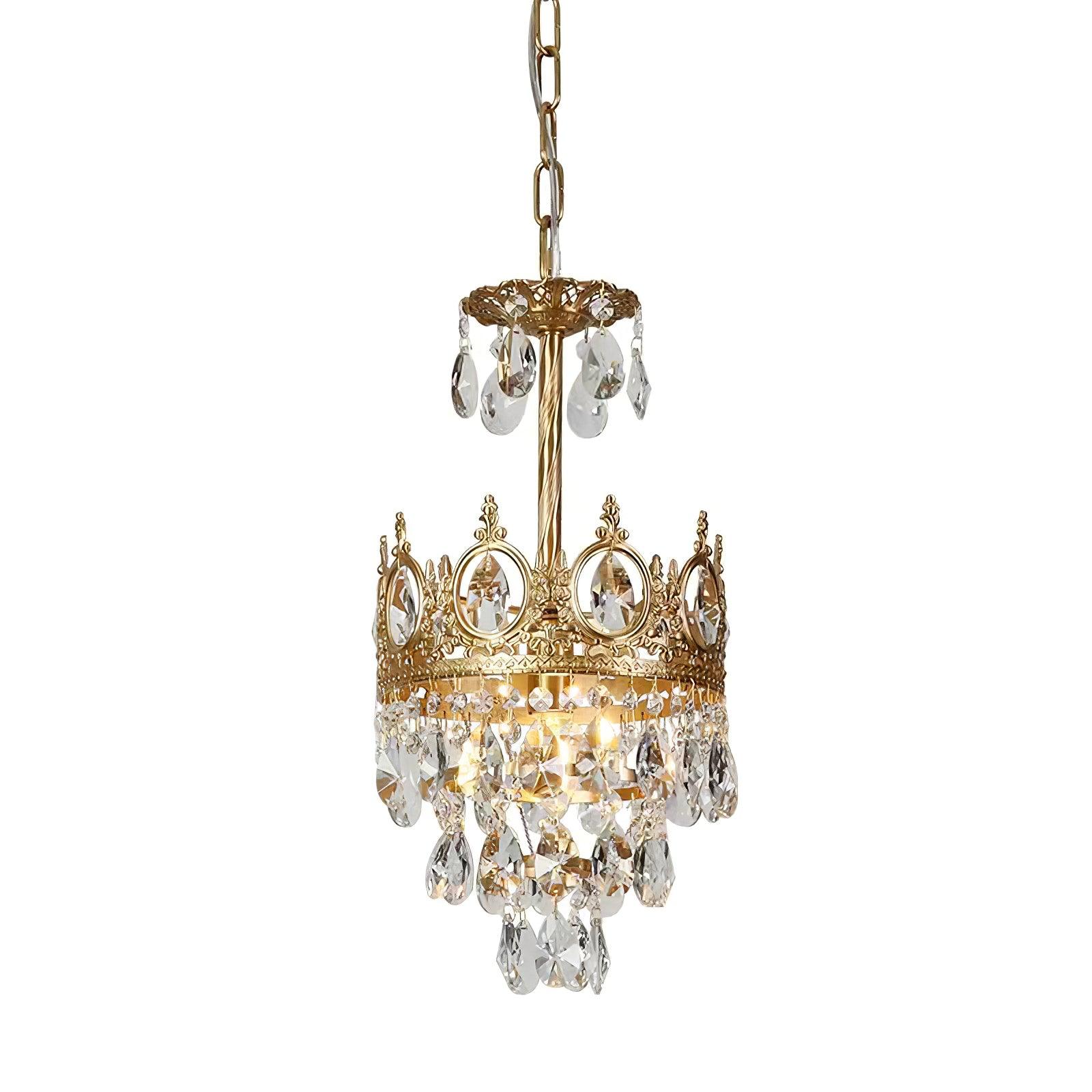 Vintage Crystal Chandelier - Cueteks