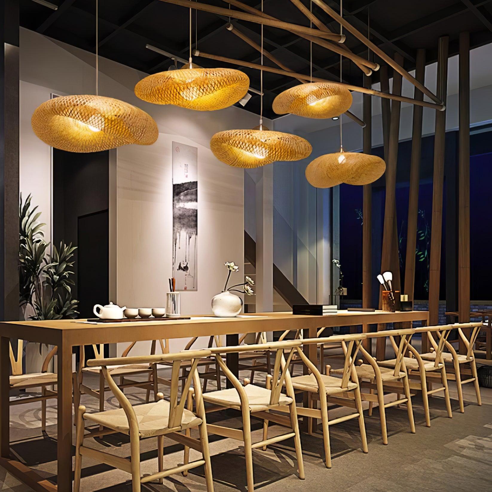 Bamboo Weaving Pendant Lamp - Cueteks