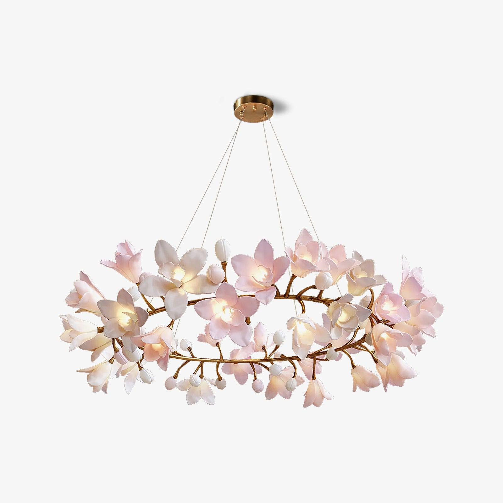 Circular Blossom Chandelier - Cueteks