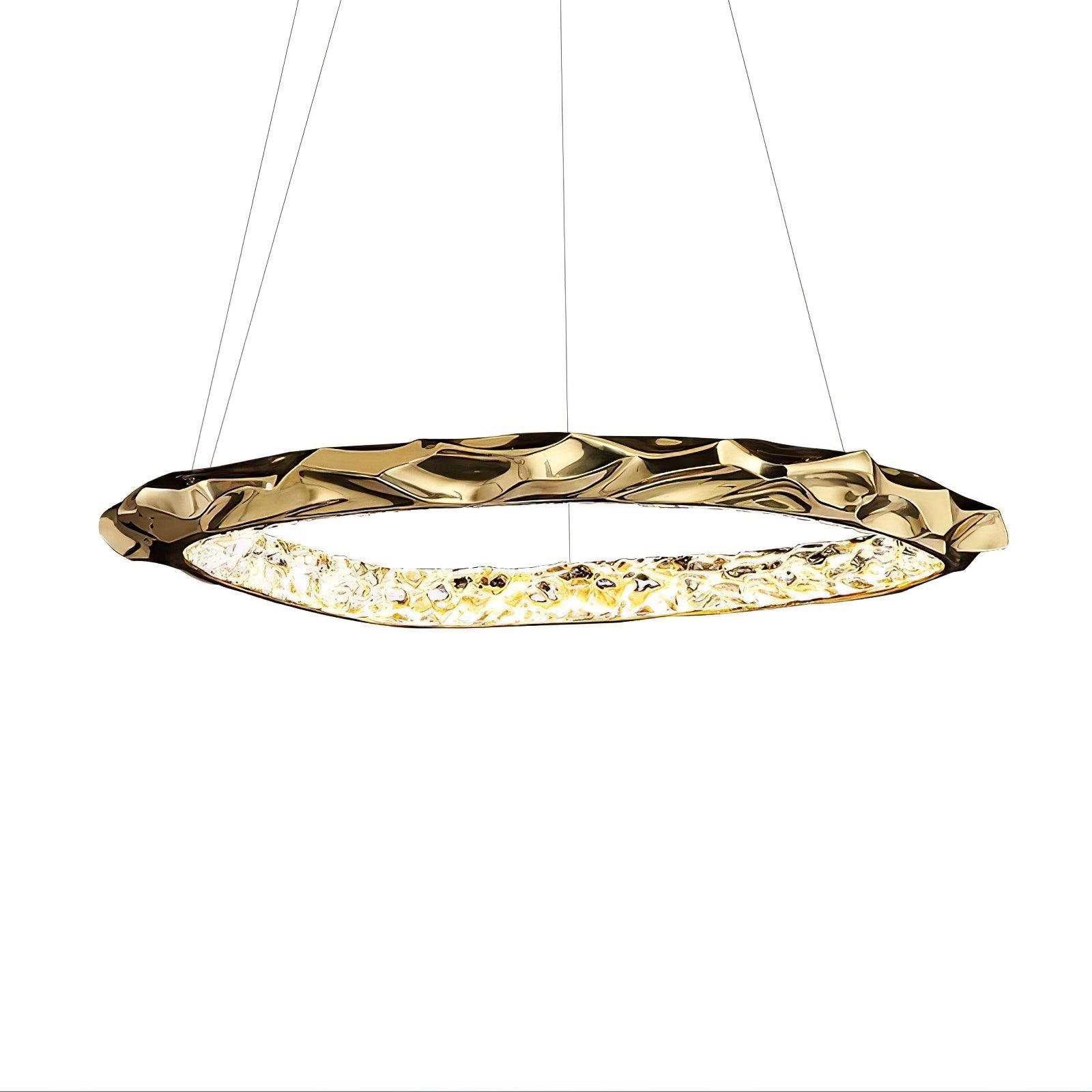 Resin Circlet Brass Pendant Lamp - Cueteks