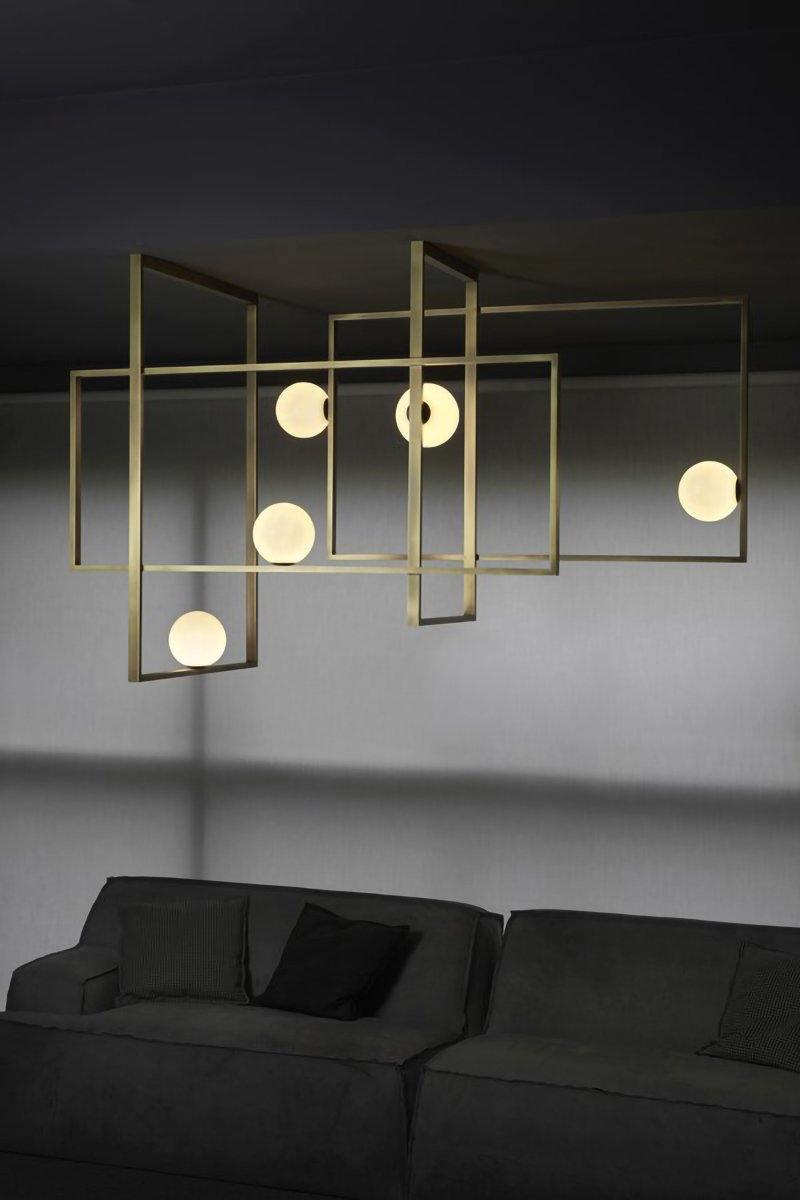Mondrian Glass Ceiling Light - Cueteks