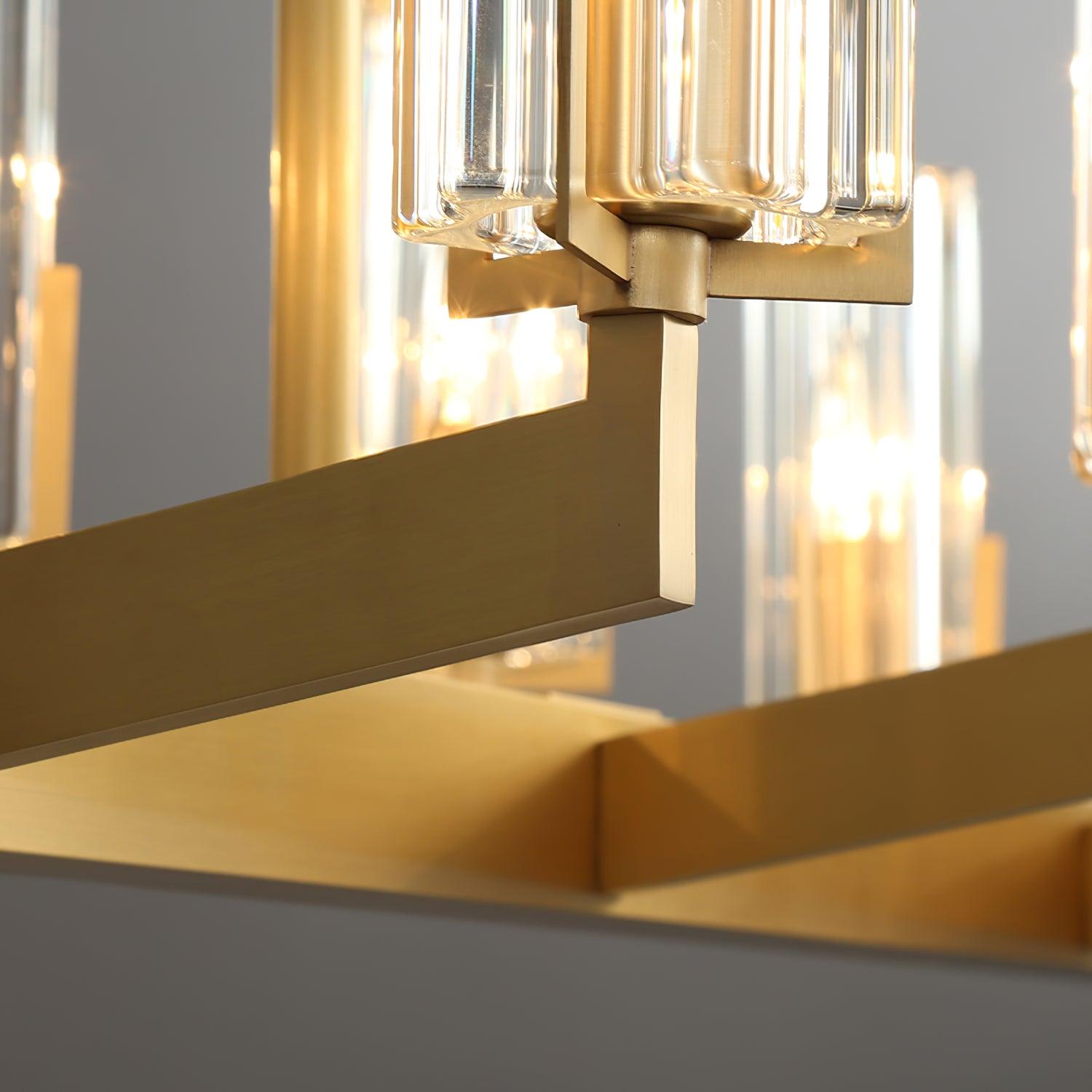 Kayla Brass Chandelier - Cueteks