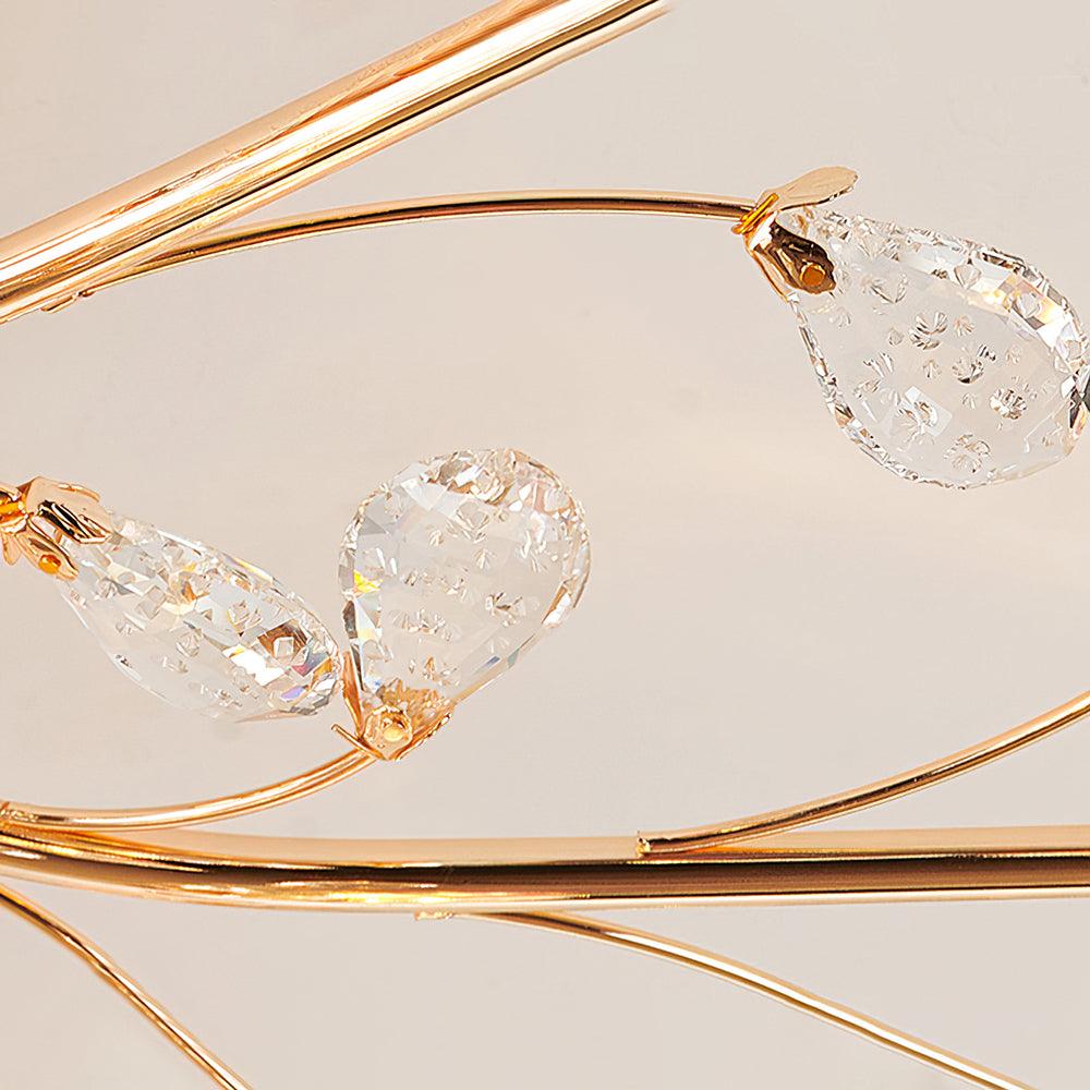 Crystal Flower Ceiling Light - Cueteks