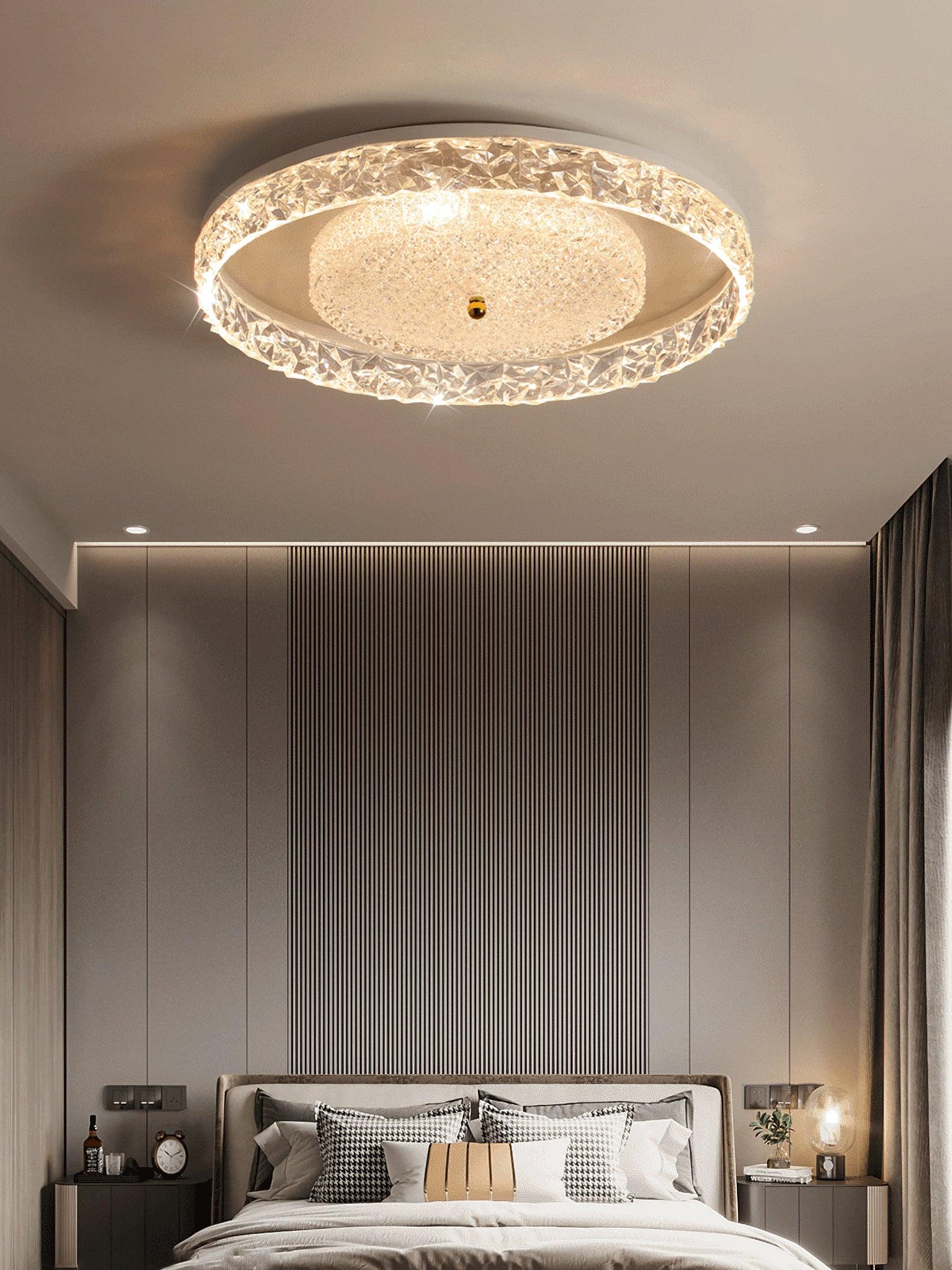 Crystal Embedded Ceiling lamp - Cueteks