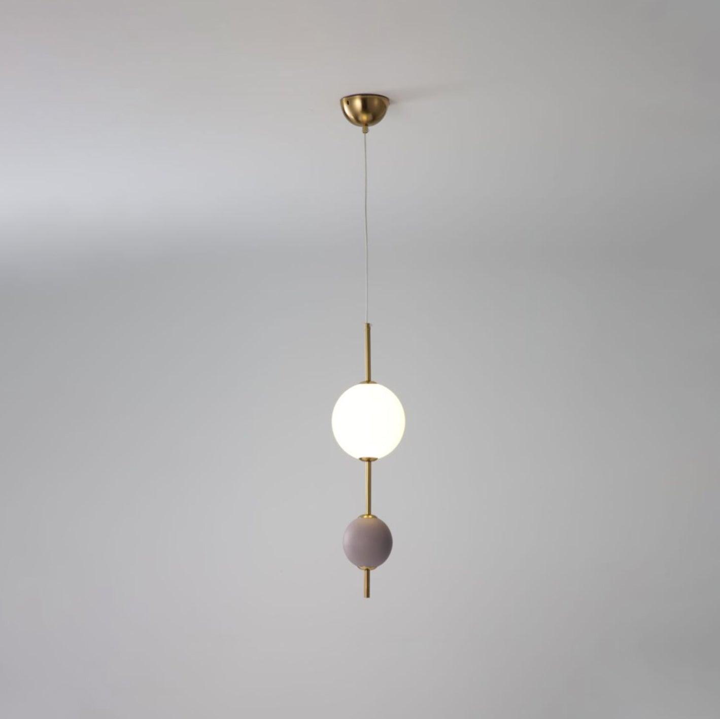 Violet two-ball option with white upper globe