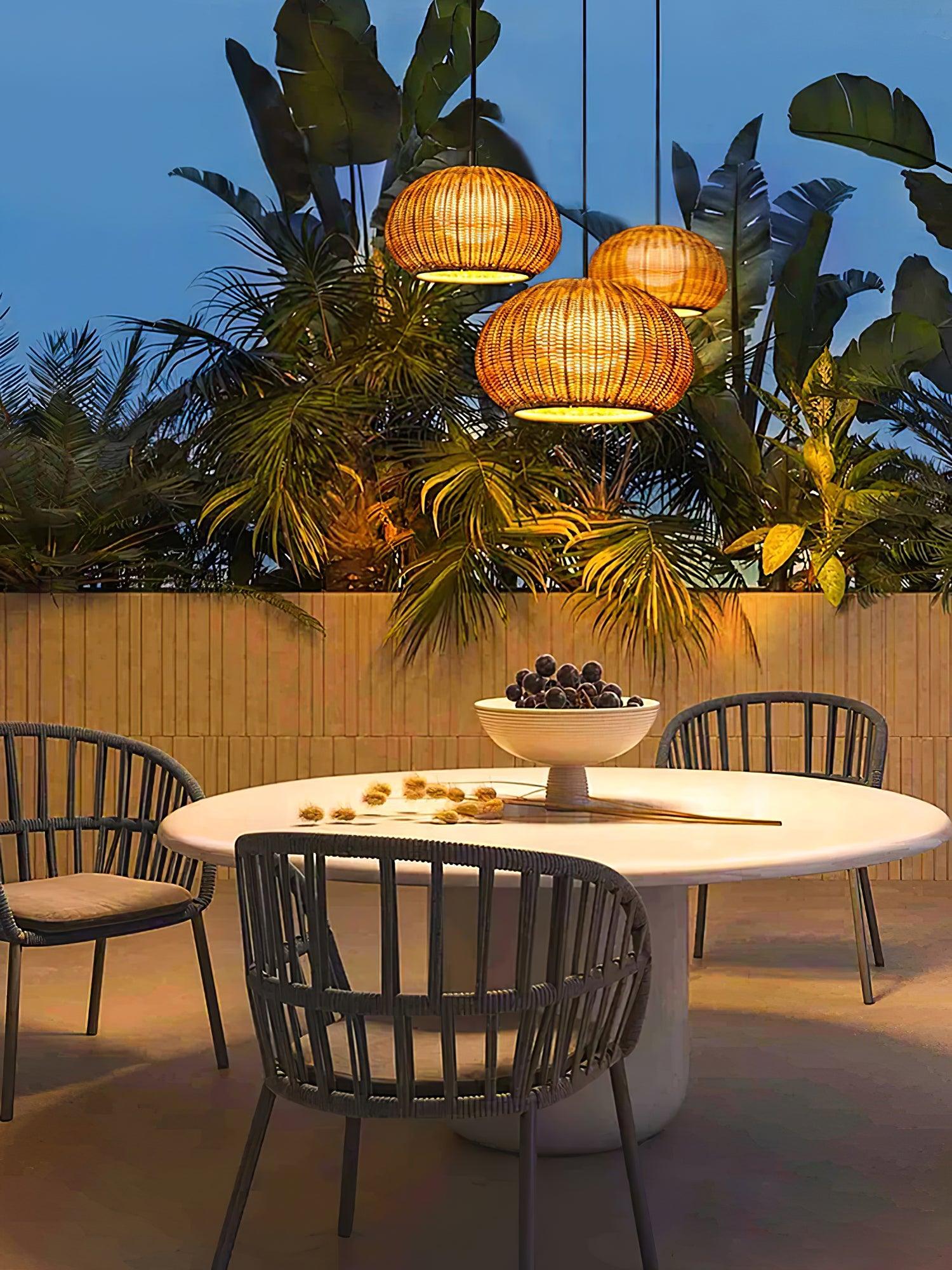 Bamboo Camden Pendant Light - Cueteks