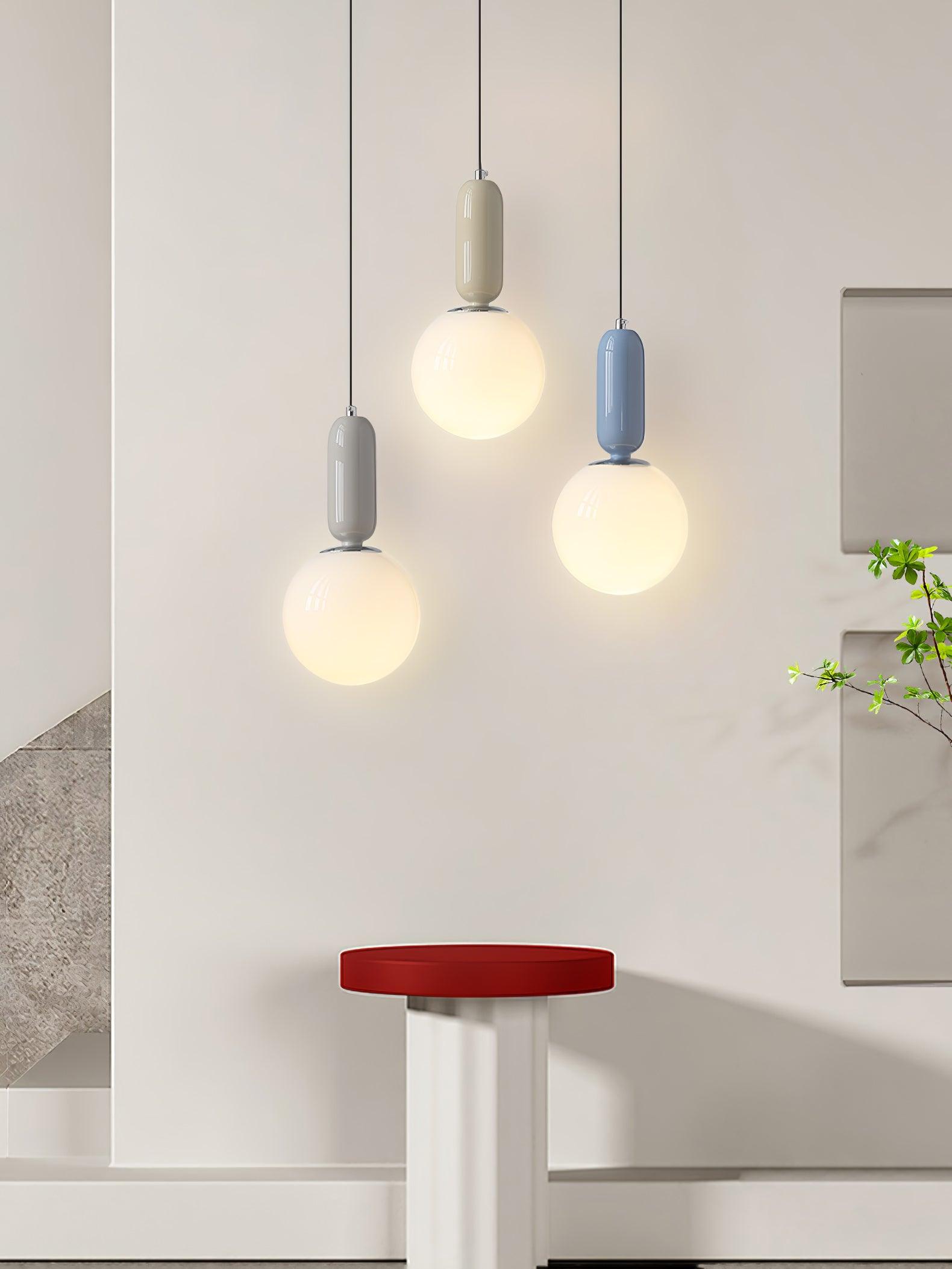 Glass Globe Ball Pendant Light - Cueteks