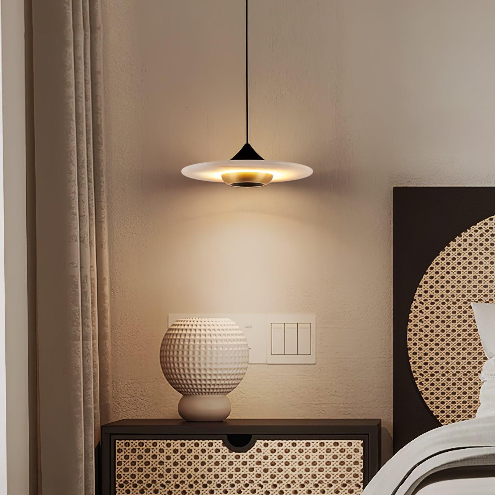 Flying Saucer Marble Pendant Lamp - Cueteks