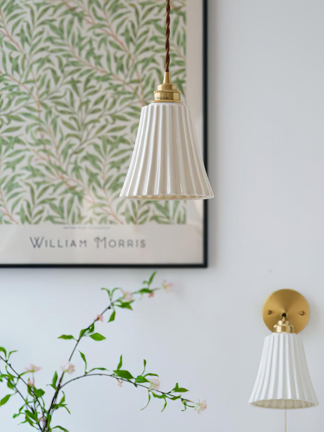 Trumpet Ceramic Pendant Light - Cueteks
