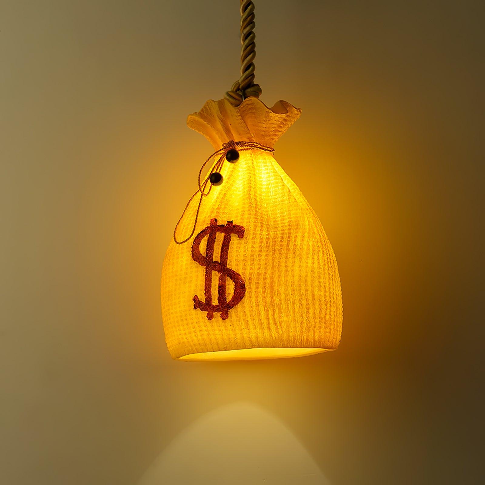 Prosperity Pouch Resin Pendant Lamp - Cueteks