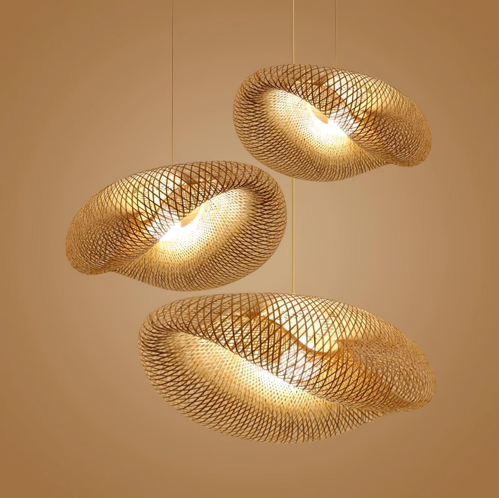 Bamboo Weaving Pendant Lamp - Cueteks