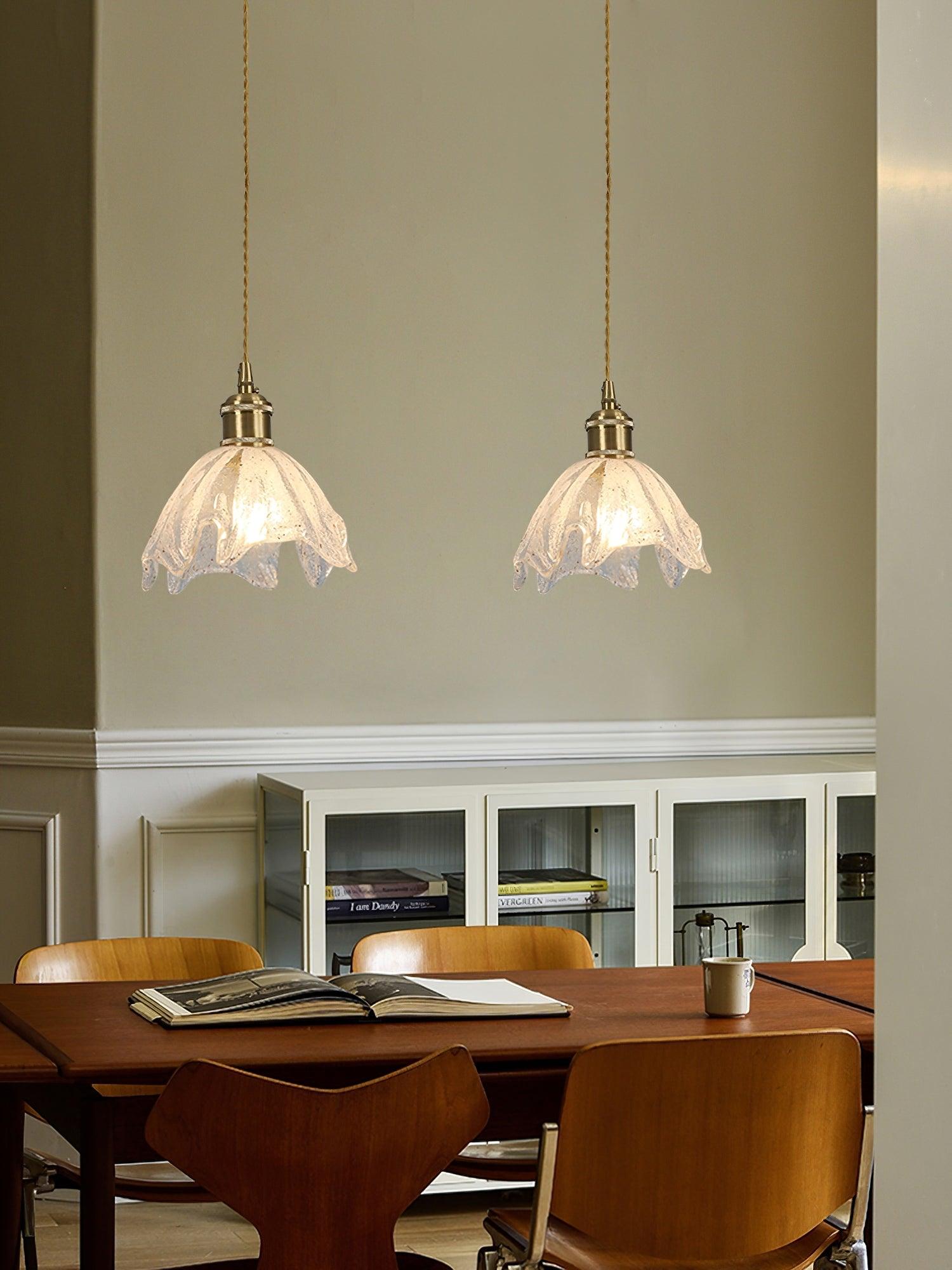 Lotus Crystal Small Pendant Light - Cueteks