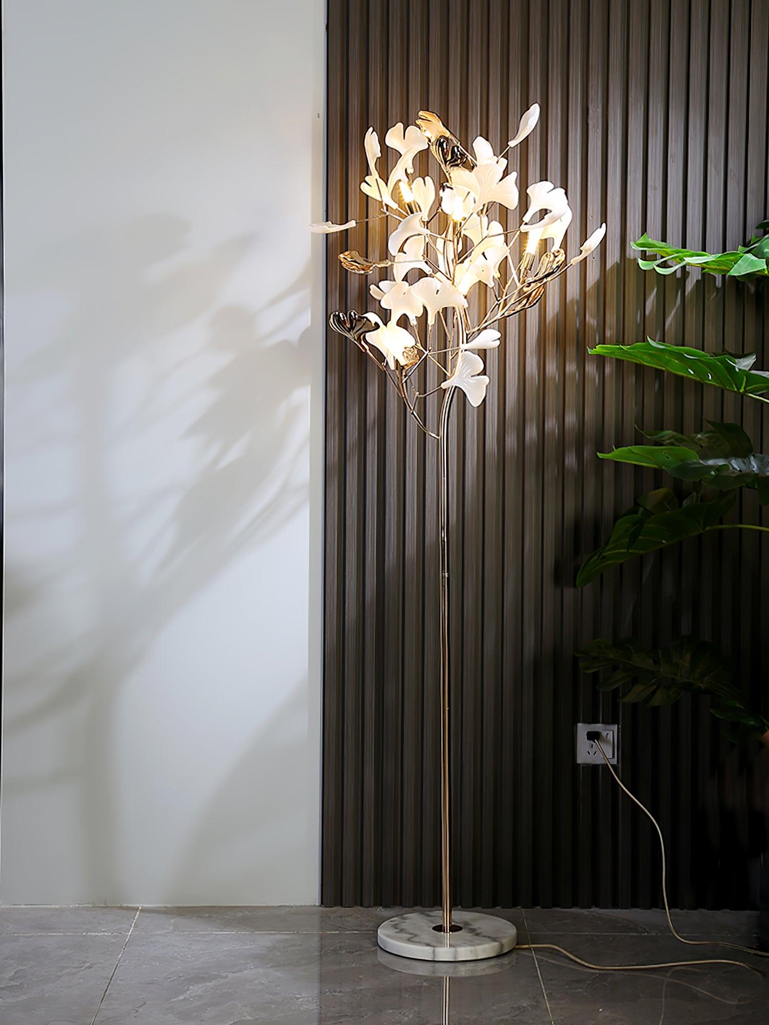 Gingko Leaf Floor Lamp - Cueteks