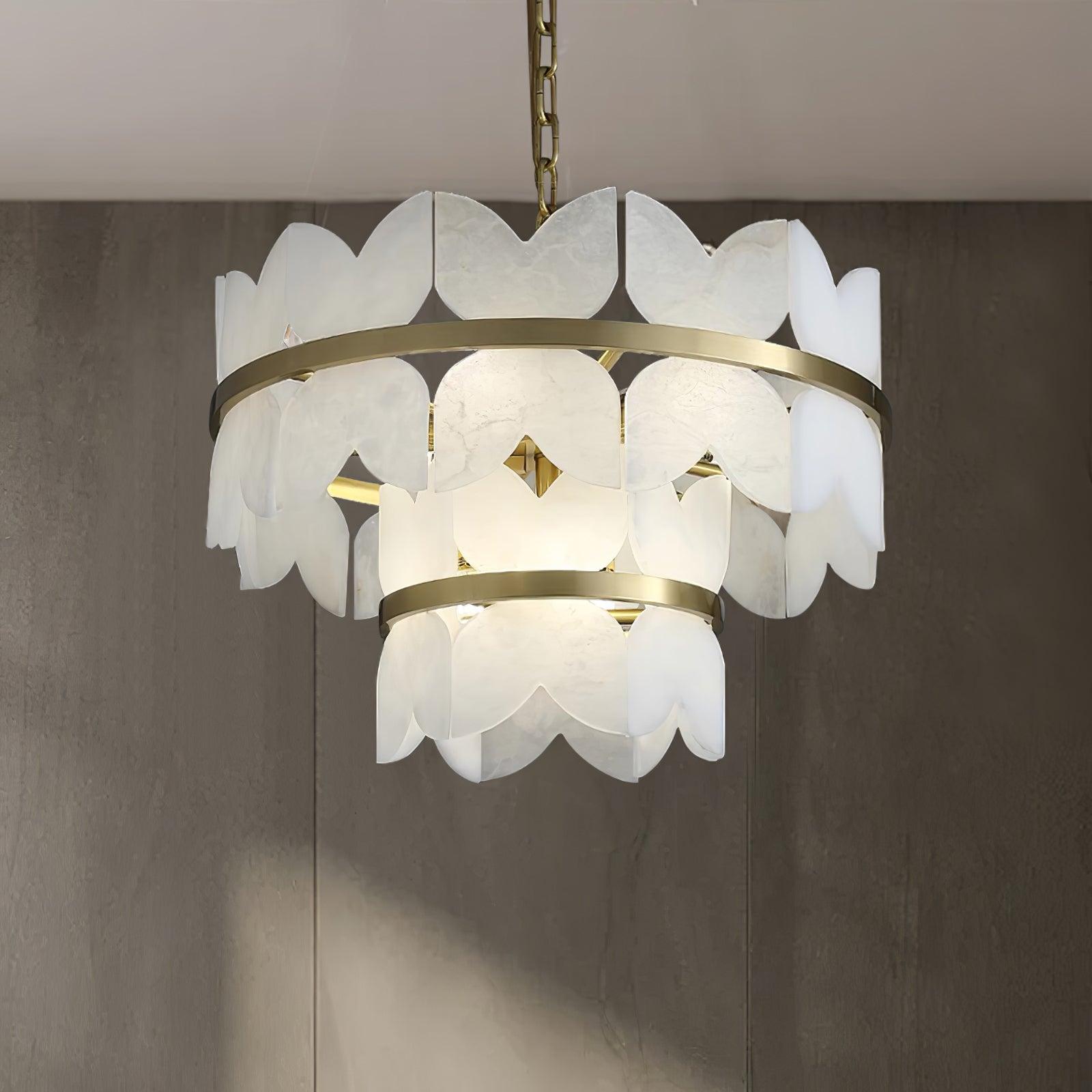Alabaster Cloudscape Chandelier - Cueteks