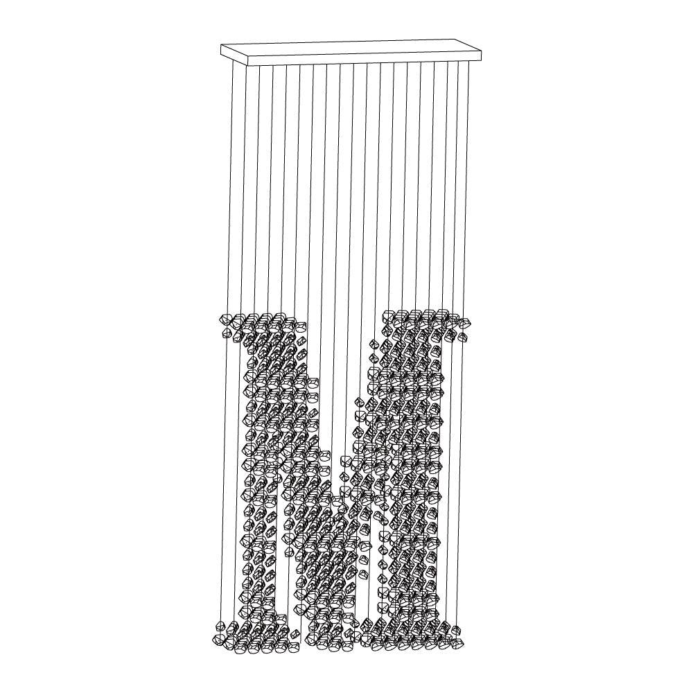Charcoal Chandeliers M - Cueteks