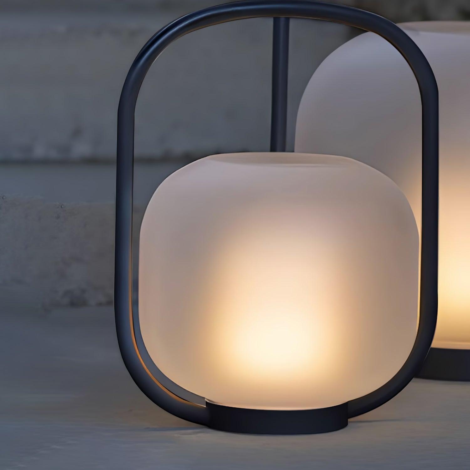 Portable Lantern Outdoor Table Lamp with Solar Panel - Cueteks