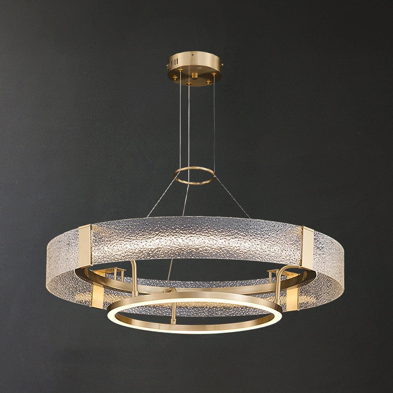 Ripple Glass Chandelier - Cueteks