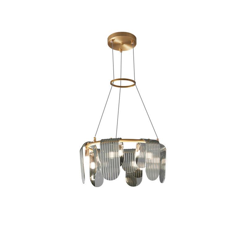 Folioles Brass Chandelier - Cueteks