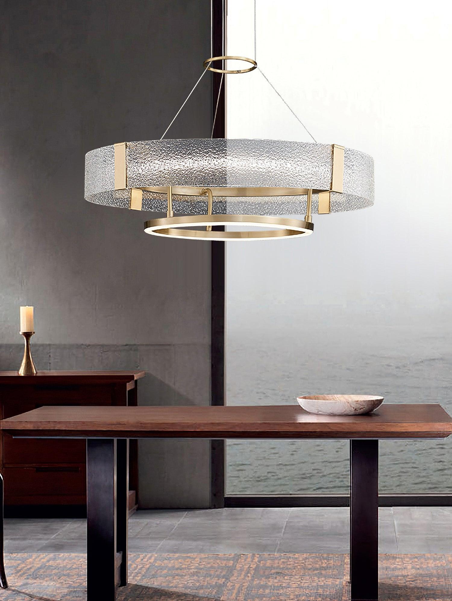 Ripple Glass Chandelier - Cueteks