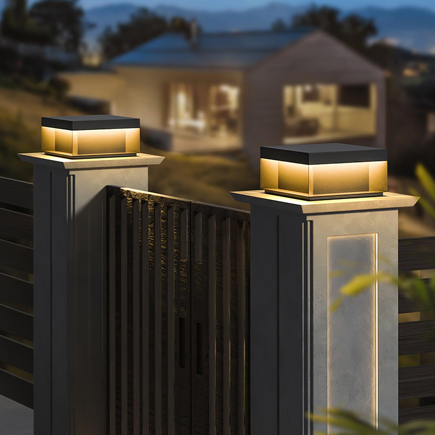 Black Box Outdoor Post Light - Cueteks
