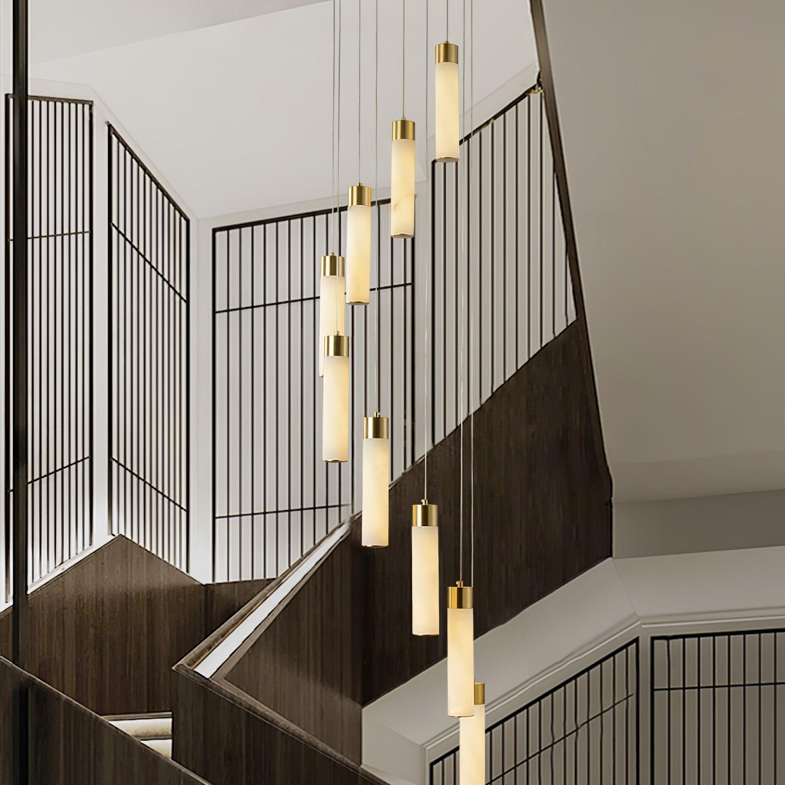 Celestial Alabaster Cascade Chandelier - Cueteks