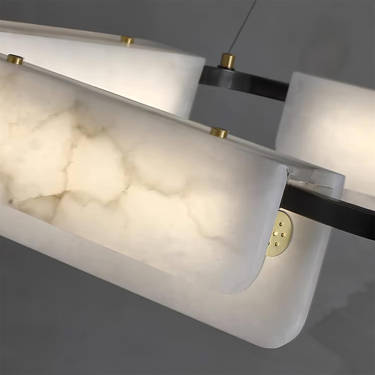 Delia Alabaster Chandelier - Cueteks