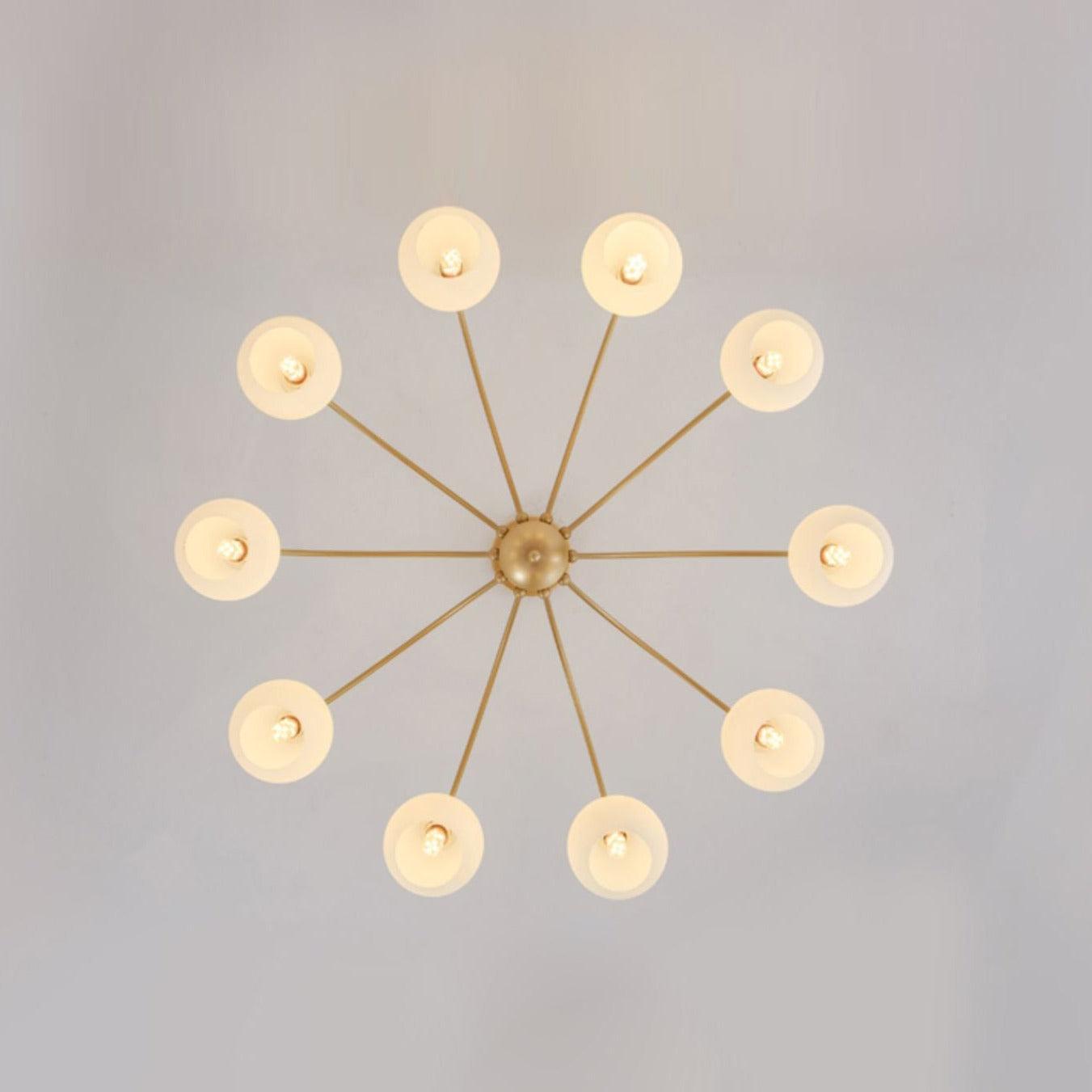Sculptural Glass Chandelier - Cueteks