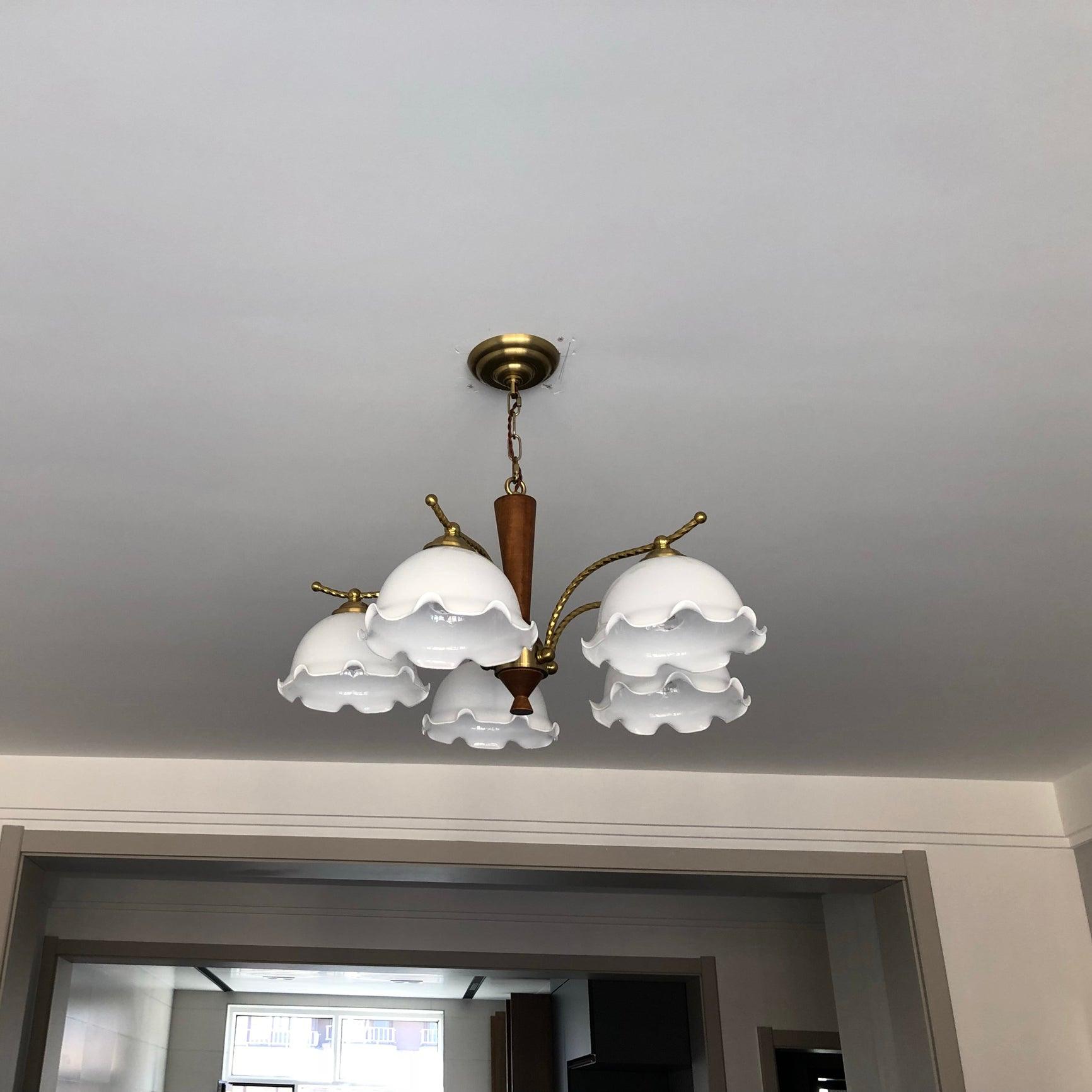 Milky Flower Chandelier - Cueteks