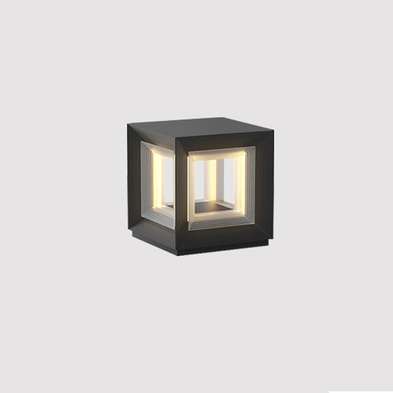 Light Cube Outdoor Post Light - Cueteks