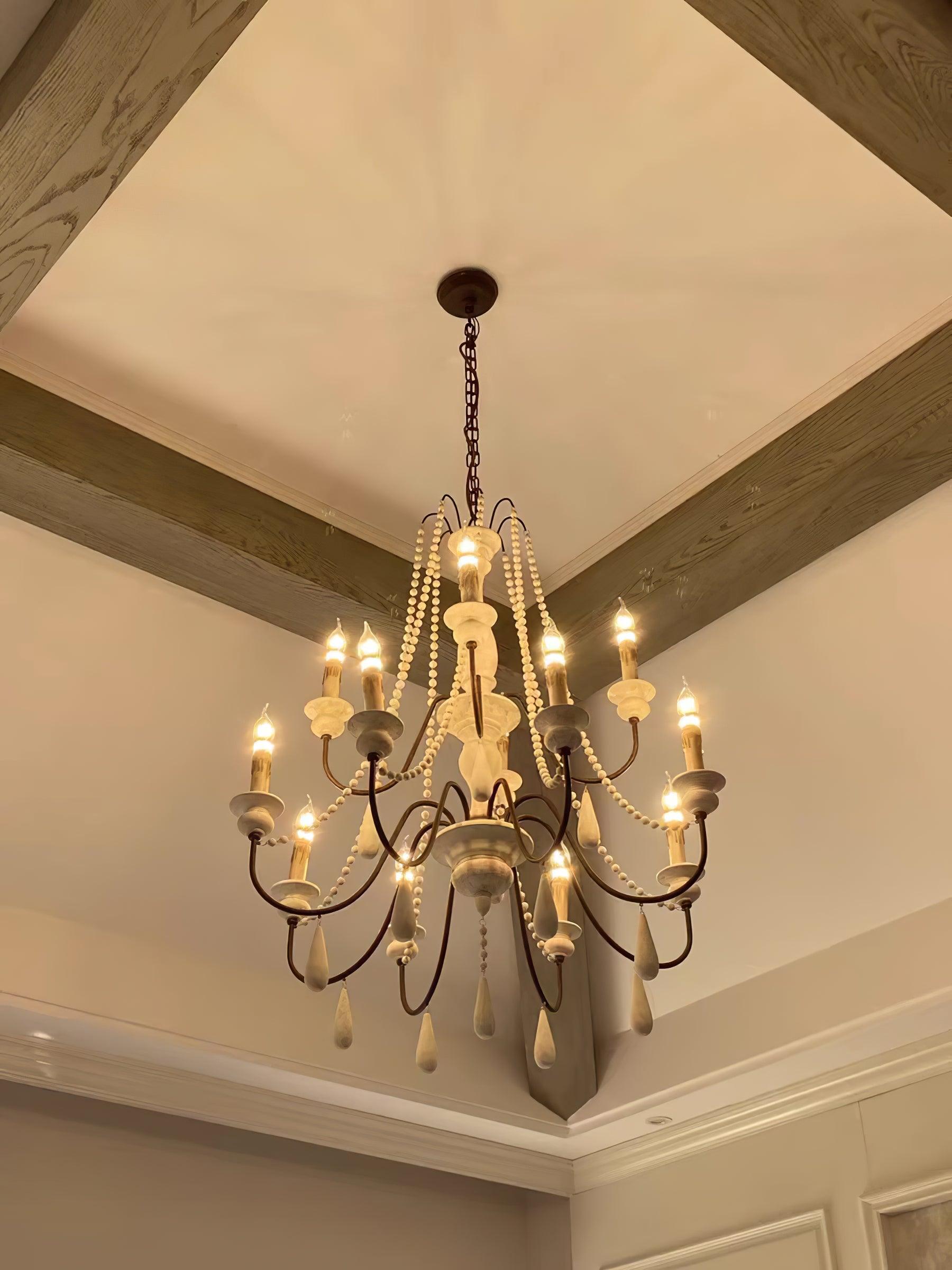 Candle Style Beaded Chandelier - Cueteks