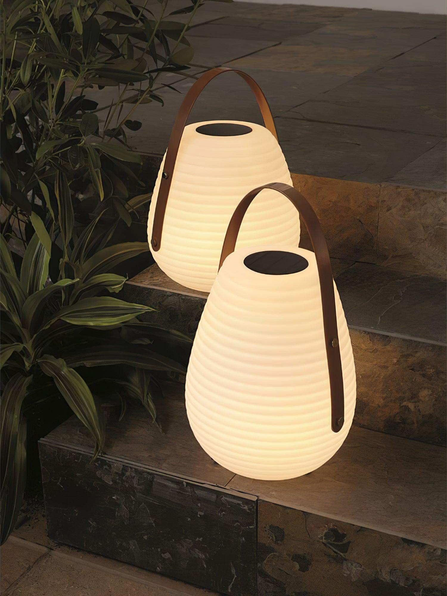 Beehive Solar Lantern Outdoor Lamp - Cueteks