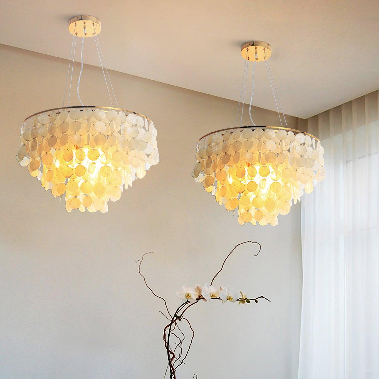 Shell Wind Chime Chandelier - Cueteks