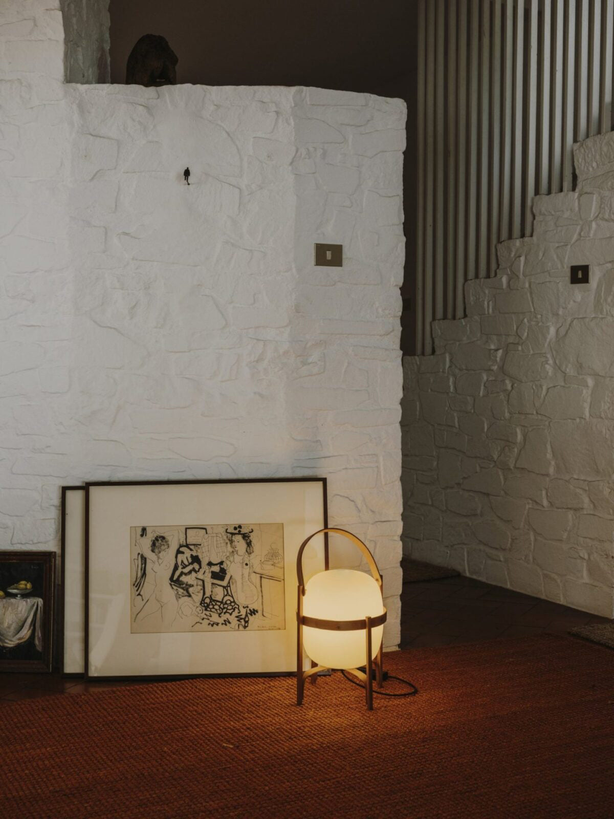Portable Lantern Glass Table Lamp - Cueteks