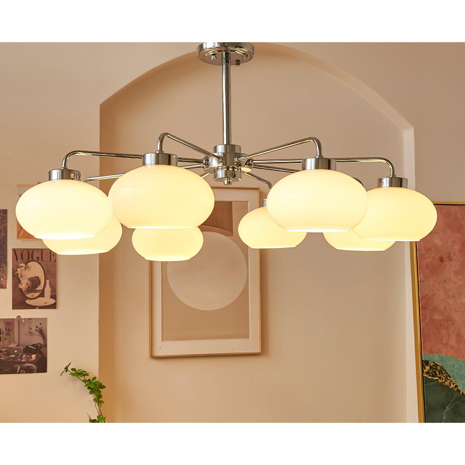 Oval Persimmon Chandelier - Cueteks